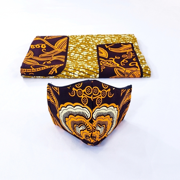 Head Wrap with Face Mask set - Picture 5 of 7